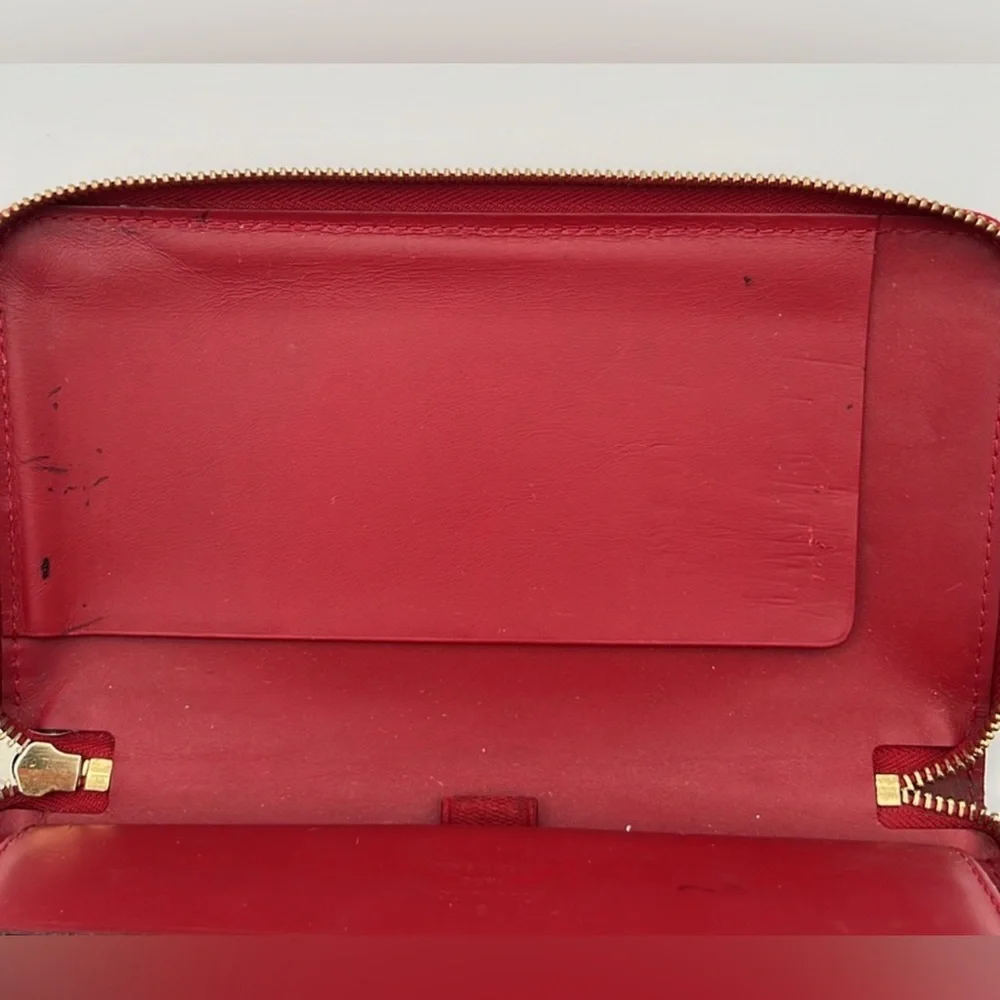Louis Vuitton Monogram Big red vernis zipper wallet - Picture 5 of 9